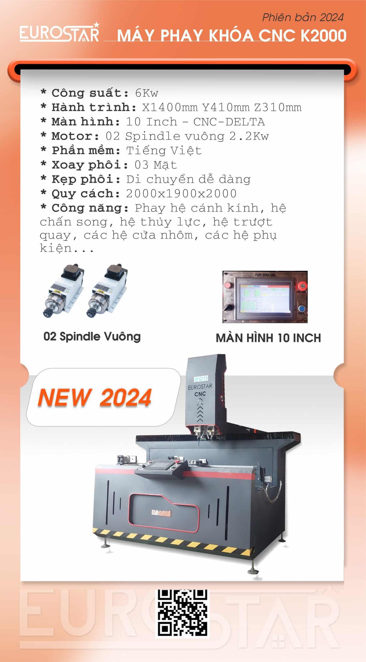 Máy phay khóa CNC K2000