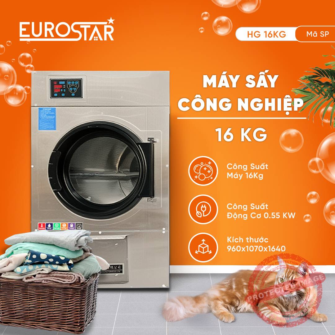 MÁY SẤY CÔNG NGHIỆP 16KG