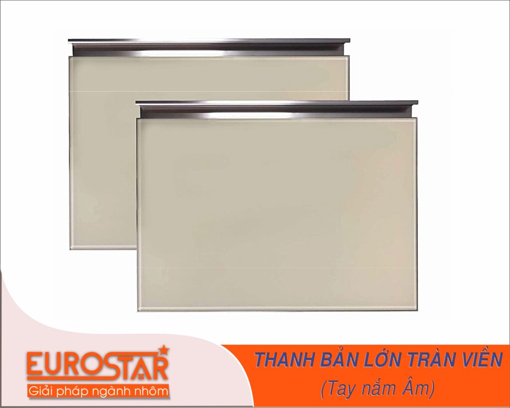 Thanh nhôm cánh kính tràn viền