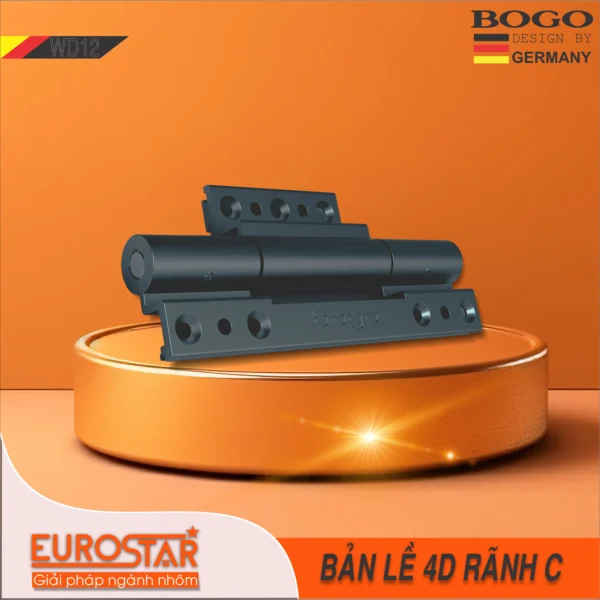 Alternative view of Bản lề 4D hệ rãnh C