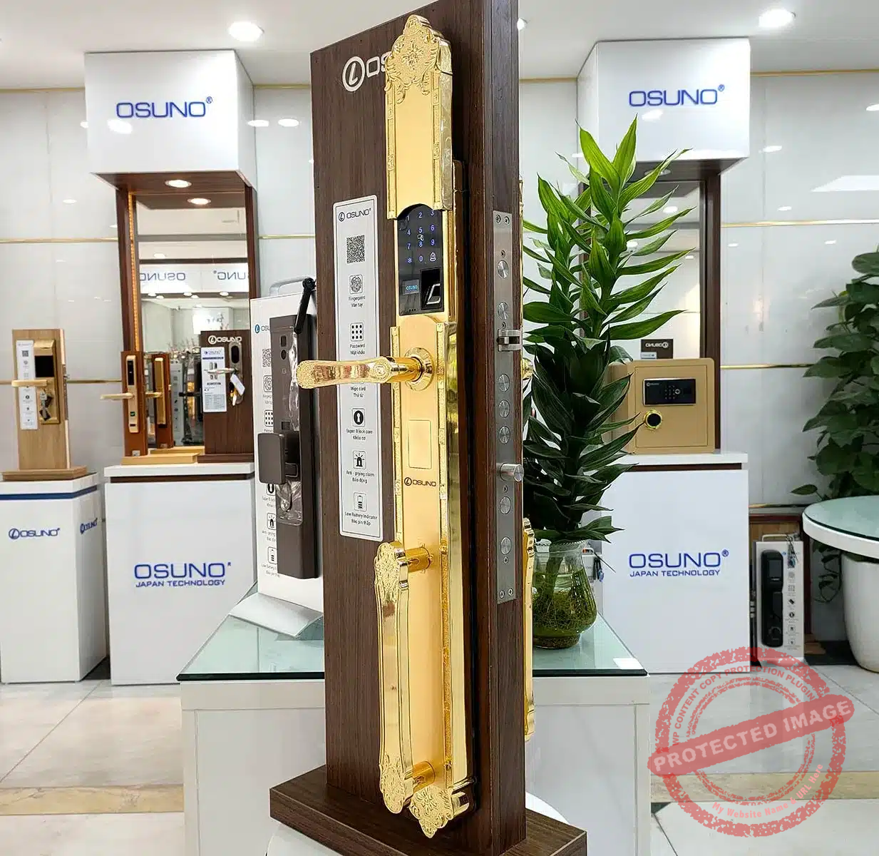 Khóa biệt thự mạ vàng KBT02