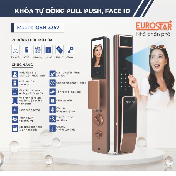 Khóa Thông Minh FACE ID OSN-3357