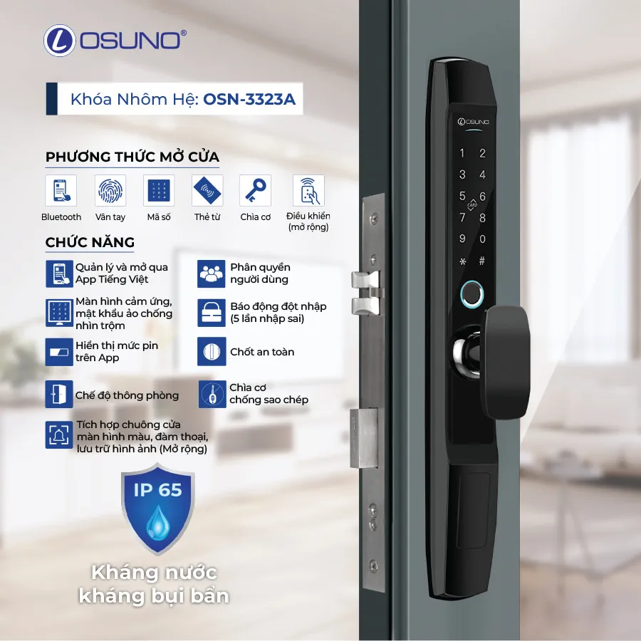 Khóa cửa nhôm OSN-3323A