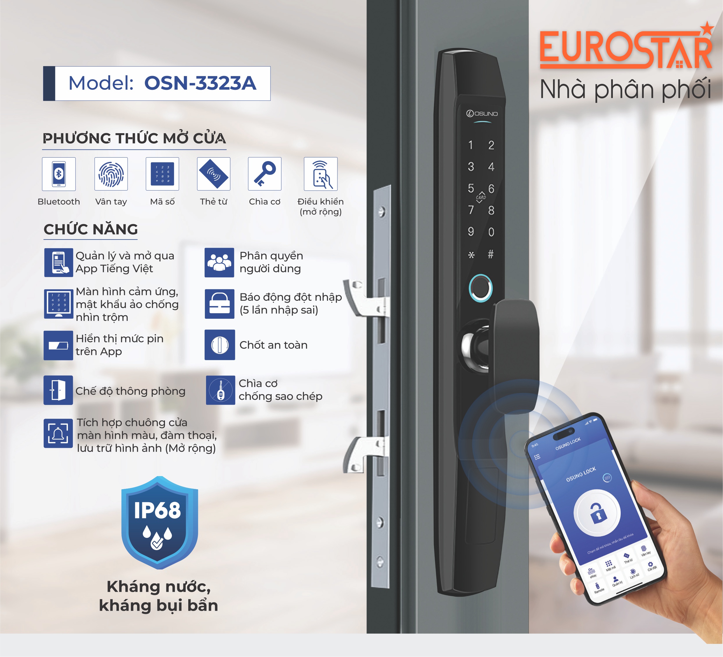 Mở khóa từ xa qua APP