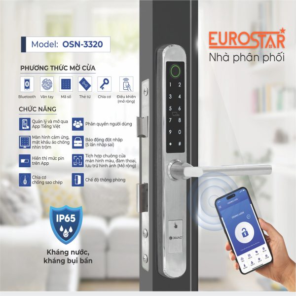 khóa cửa nhôm OSN-3320