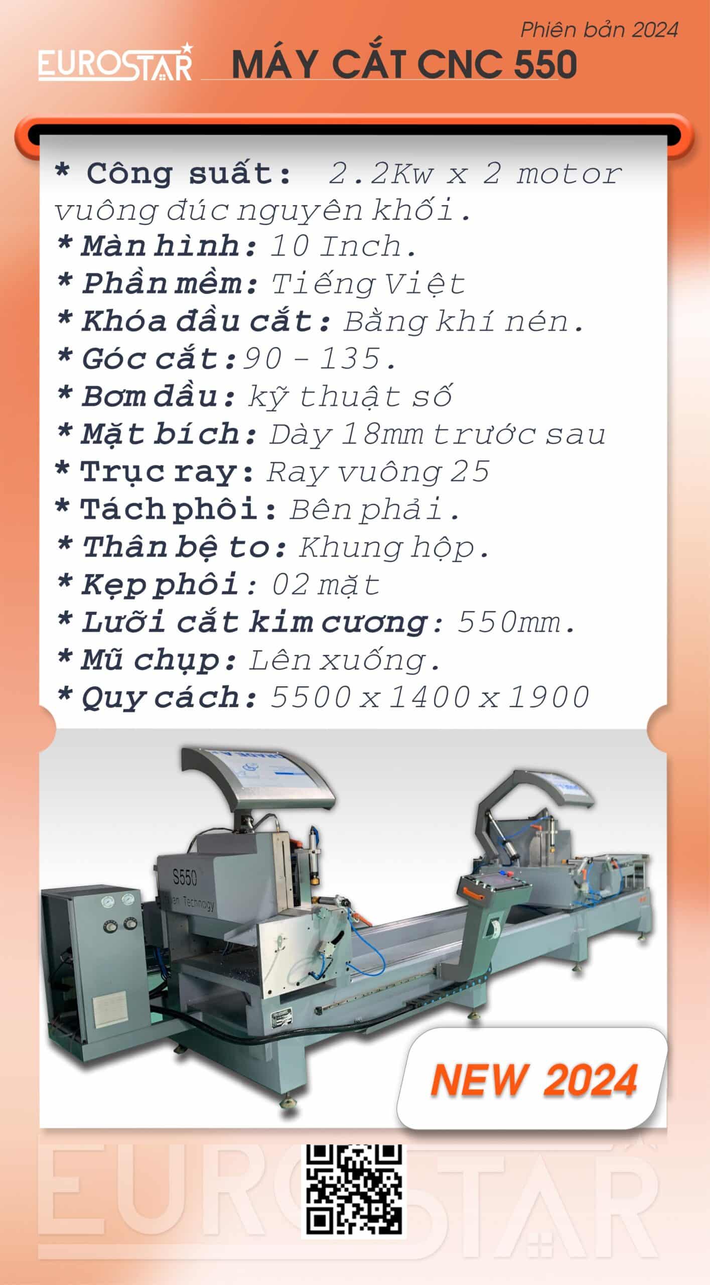 MÁY CẮT NHÔM CNC 550