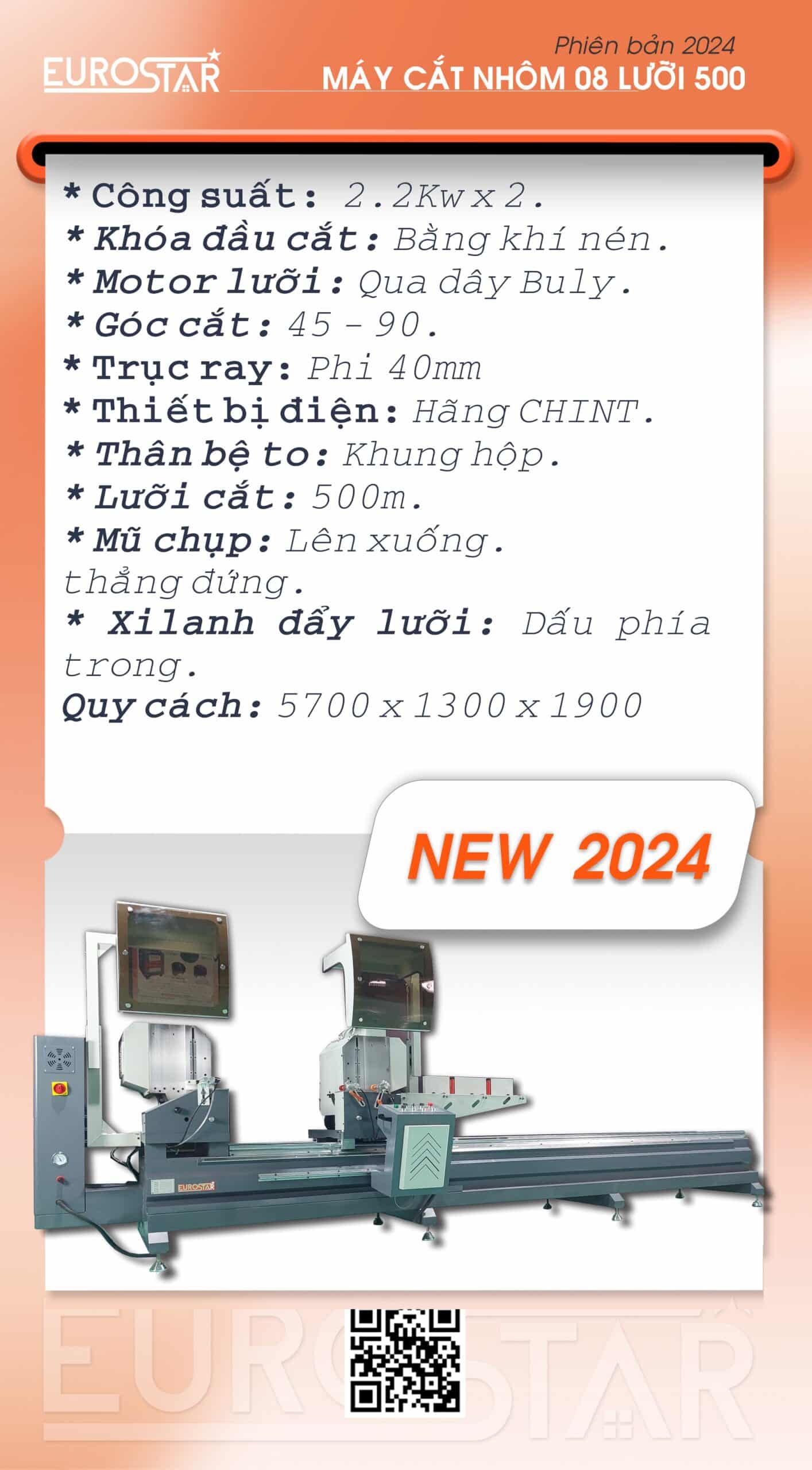MÁY CẮT 08 LƯỠI 500