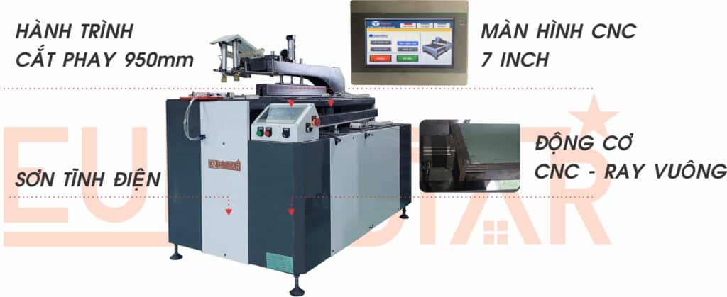 Máy cắt phay nhôm tấm nội thất "Xương sống" sản xuất tủ nhôm