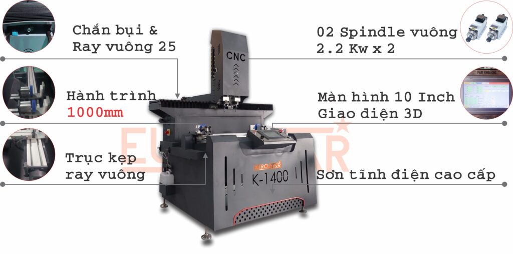 Máy Khoan Khóa CNC K1400