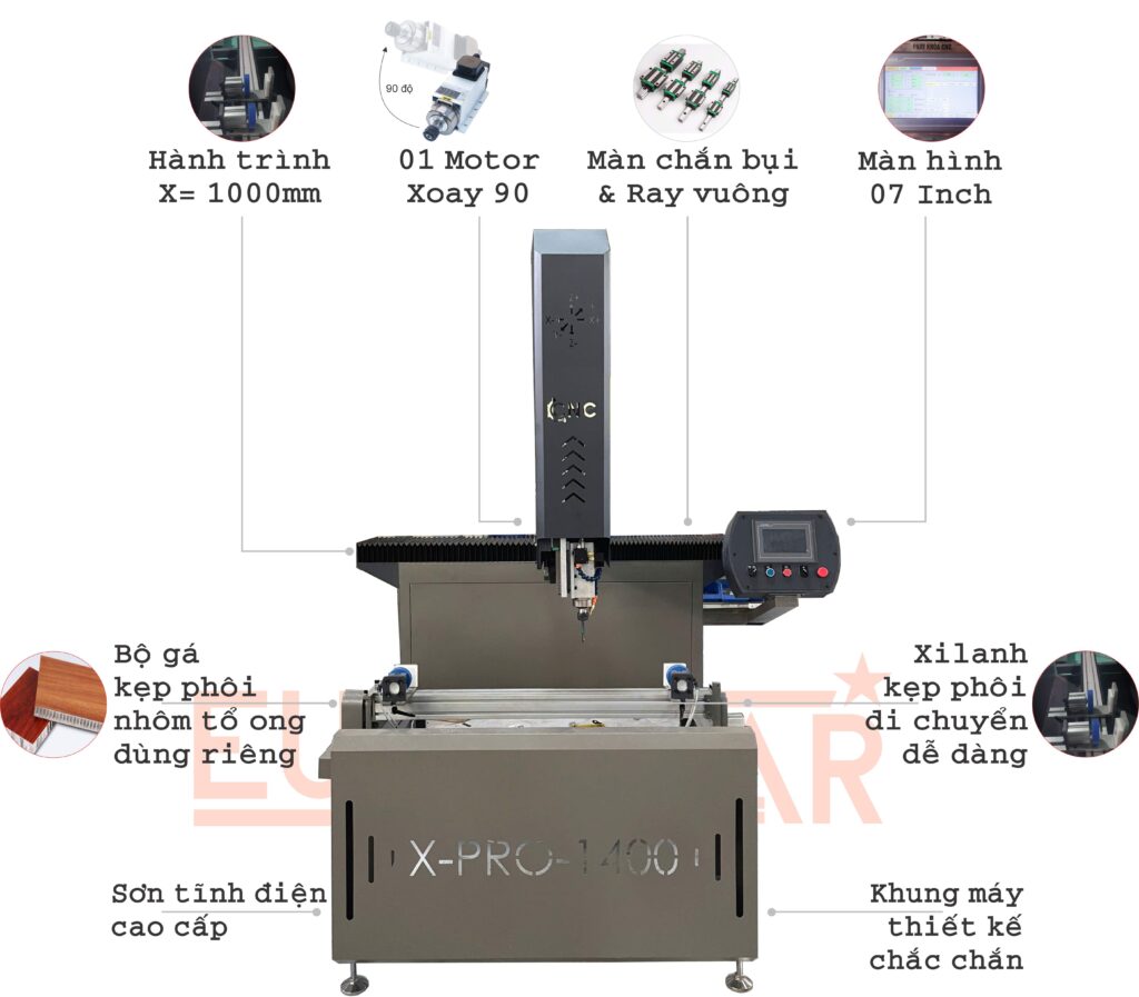 Máy Khoét Khóa CNC Xpro K1401