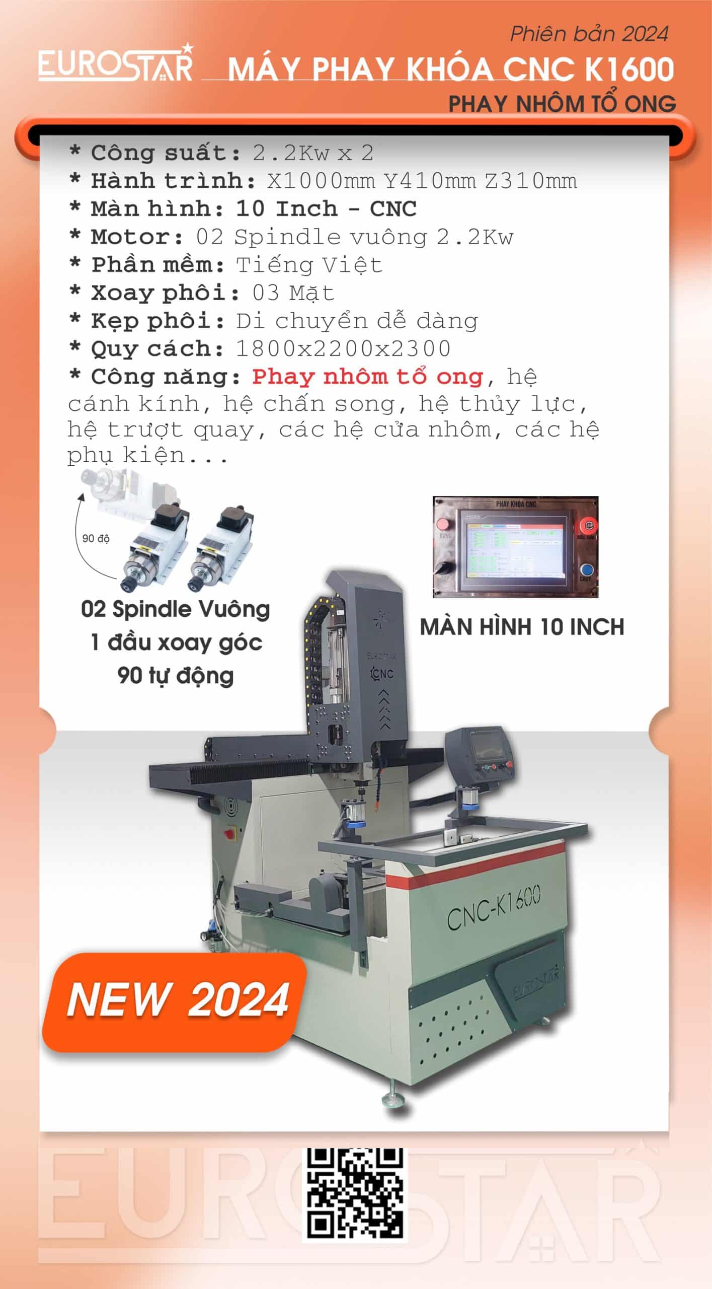 Máy Khoét Khóa CNC Xpro K1402