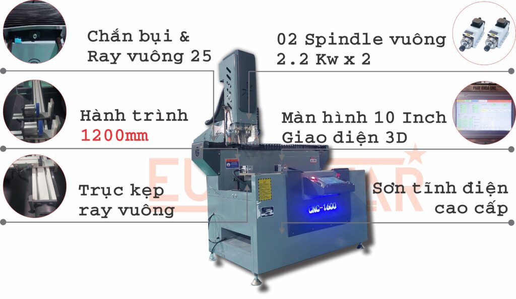 Máy Phay Khóa CNC K1600