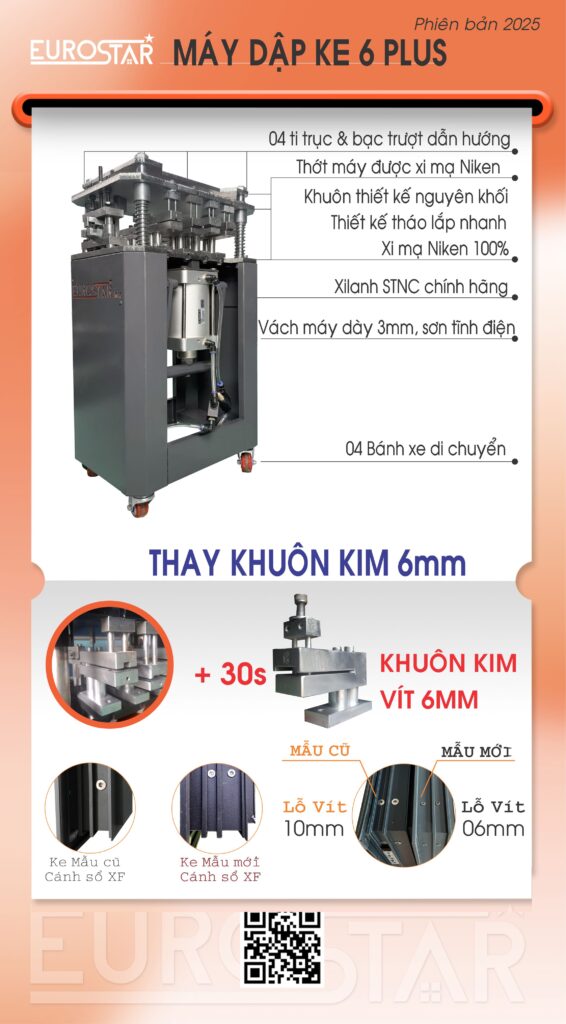 Máy dập ke vít 6mm