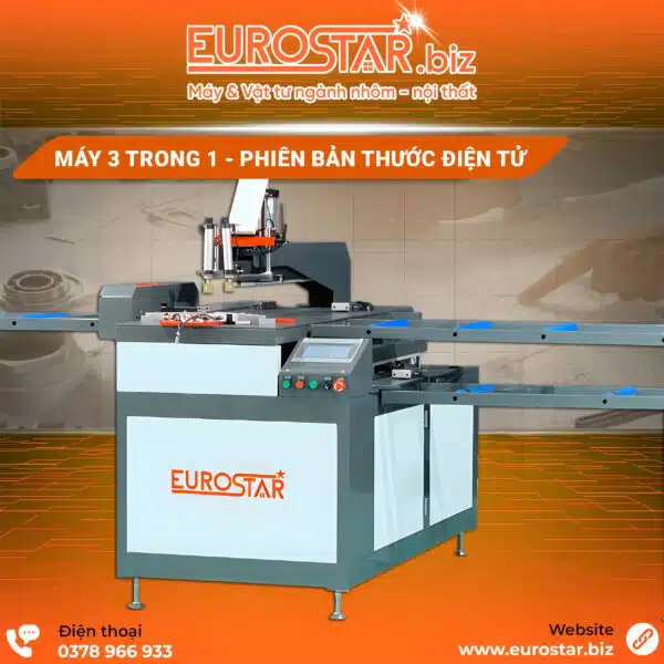 Máy Cắt Phay Nhôm Tấm 3 trong 1 phiên bản thước điện tử