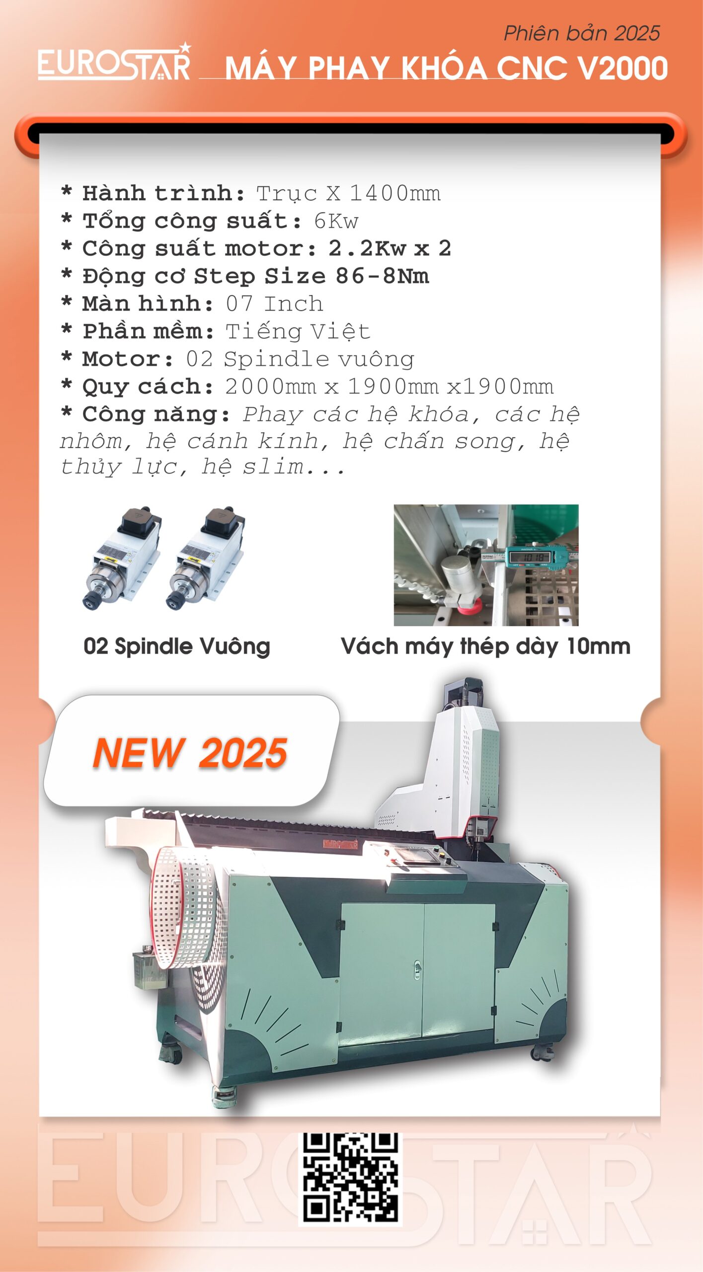 Máy KHOAN khóa CNC V2000