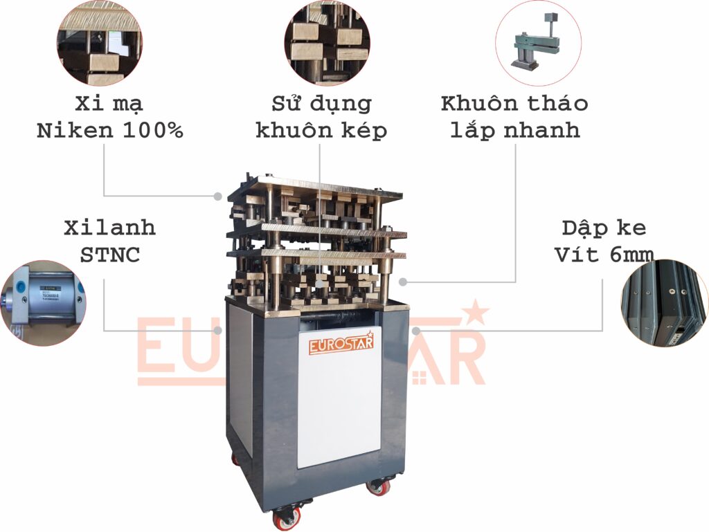 Cấu tạo Máy dập ke vĩnh cữu 6 Plus