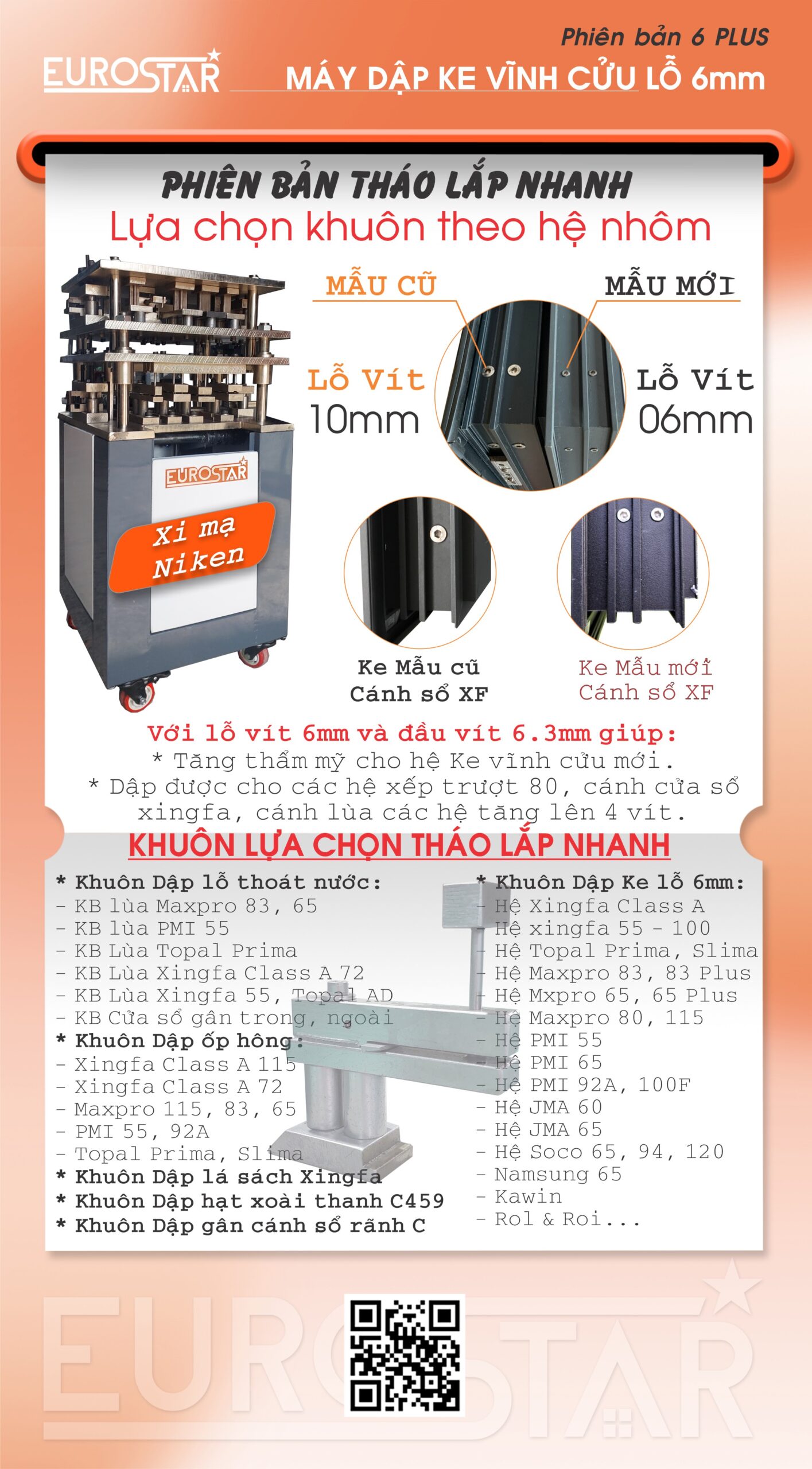 Máy dập ke vĩnh cữu 6 Plus