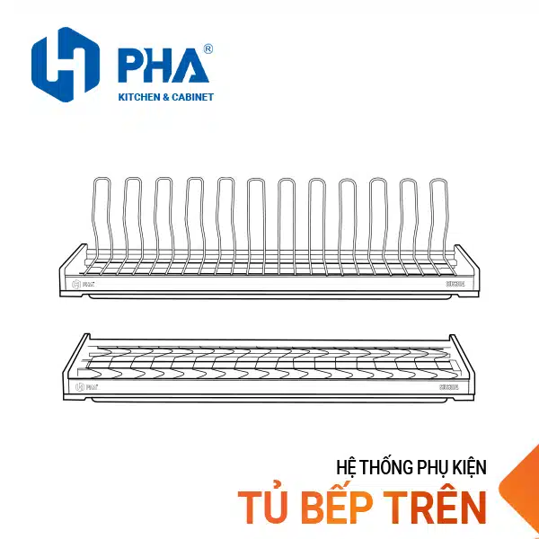 Alternative view of Giá bát đĩa 2 tầng cố định