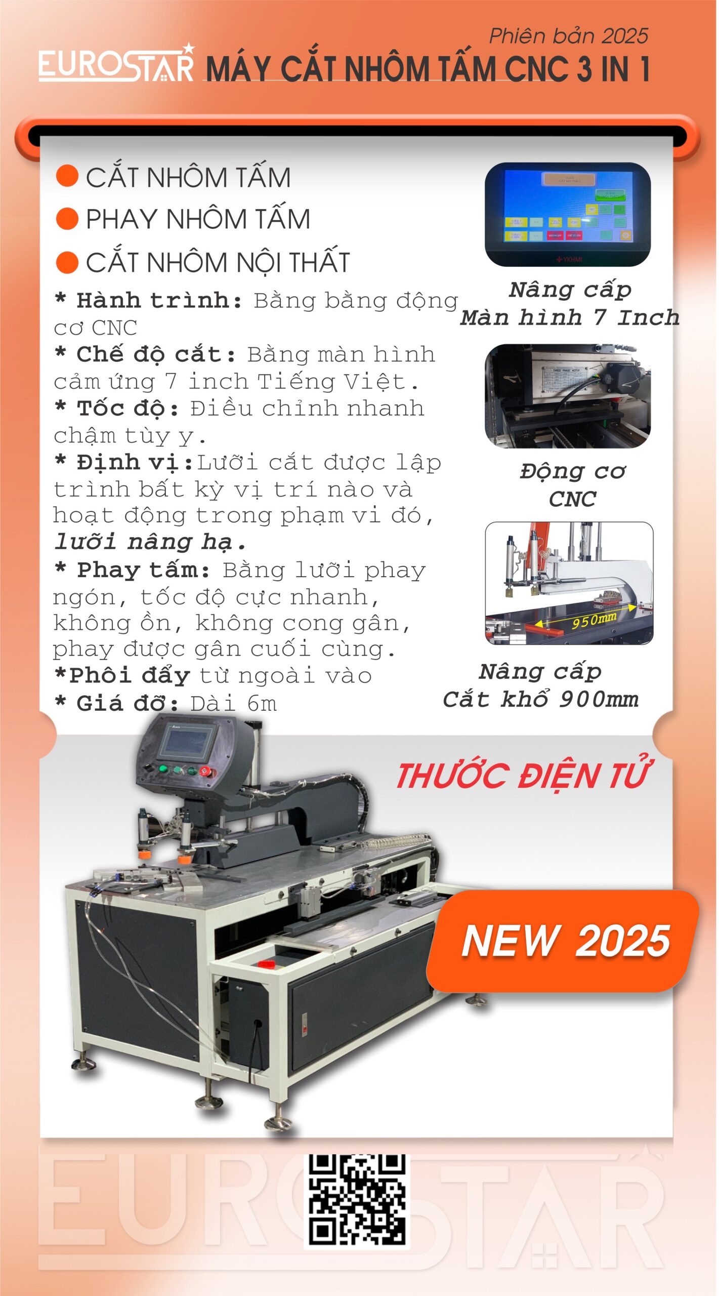 Thông số máy Cắt Phay Nhôm Tấm CNC