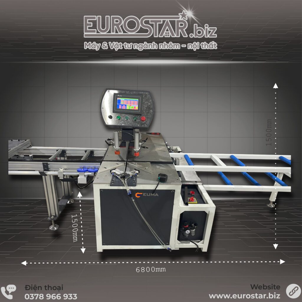 kích thước máy Cắt Phay Nhôm Tấm CNC 4 Trong 1