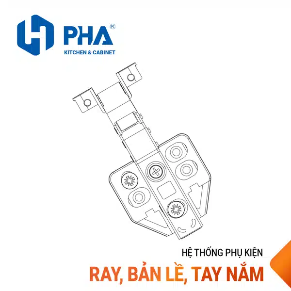 Alternative view of Bản lề cánh kính 3D giảm chấn thủy lực