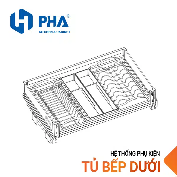 Alternative view of Kệ bát đĩa đa năng – kính