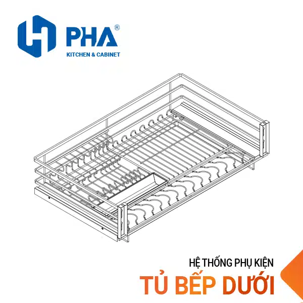 Kệ bát và Xoong nồi nan dẹt - Inox 304