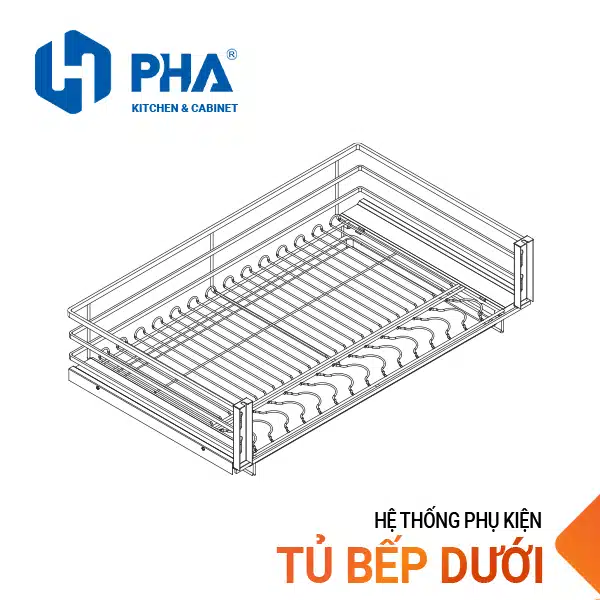 Alternative view of Kệ bát và Xoong nồi nan dẹt – Inox 304