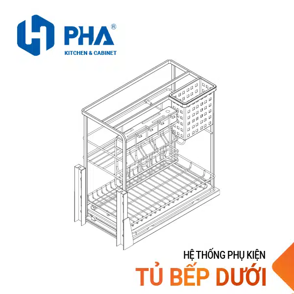 Alternative view of Giá giao thớt đa năng nan dẹt – Inox 304