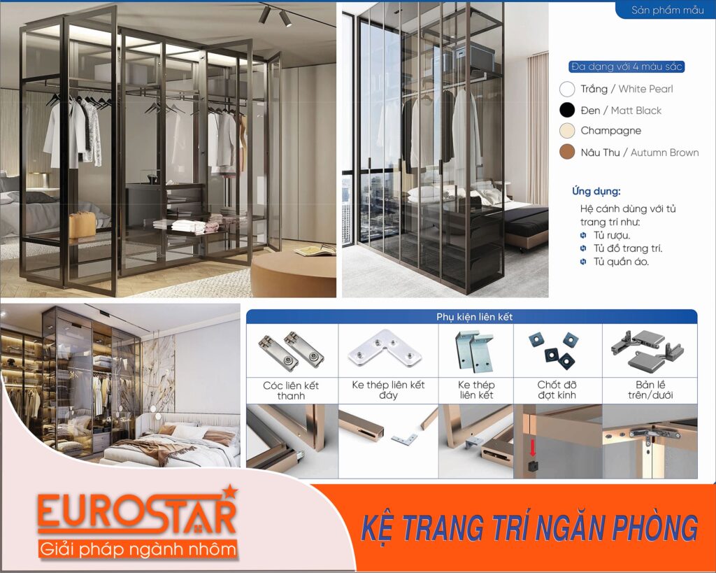 kệ trang trí ngăn phòng