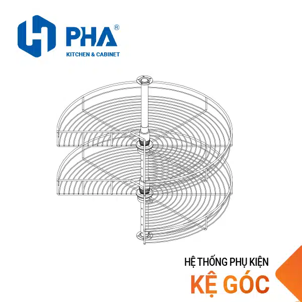 Alternative view of Mâm xoay nan dẹt 270 độ