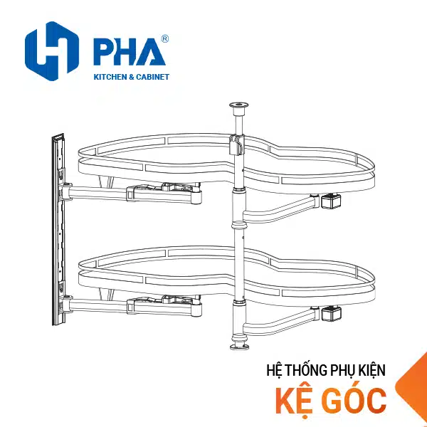 Alternative view of Mâm xoay góc hình lá