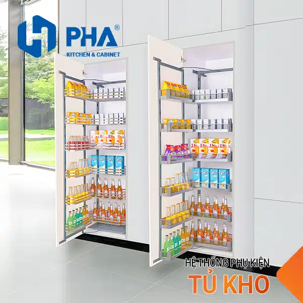 Tủ đồ khô Oval cánh mở (06 Tầng) - Kính