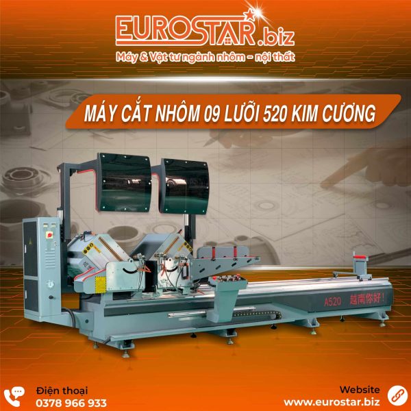 Máy Cắt Nhôm 09 Lưỡi 520