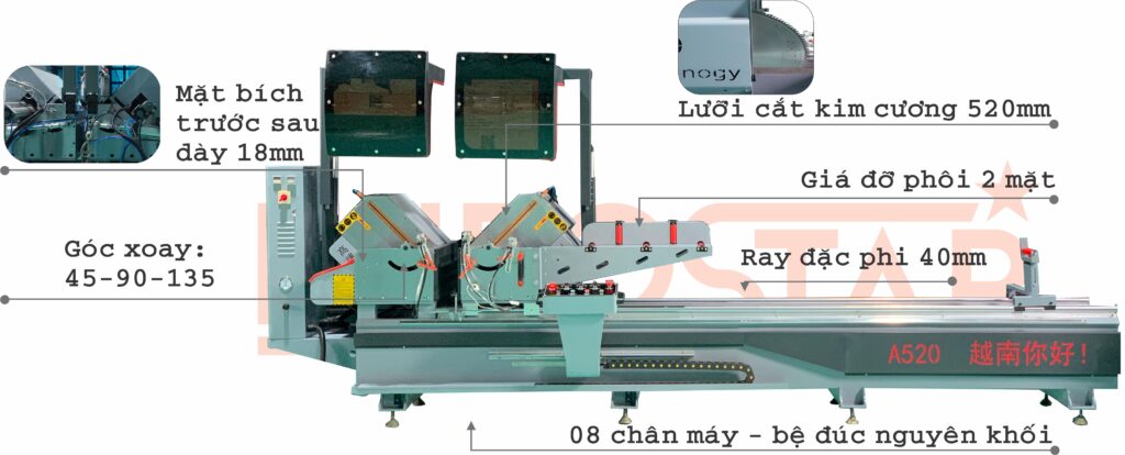 Tính Năng Vượt Trội Của Máy Cắt Nhôm 09 Lưỡi 520
