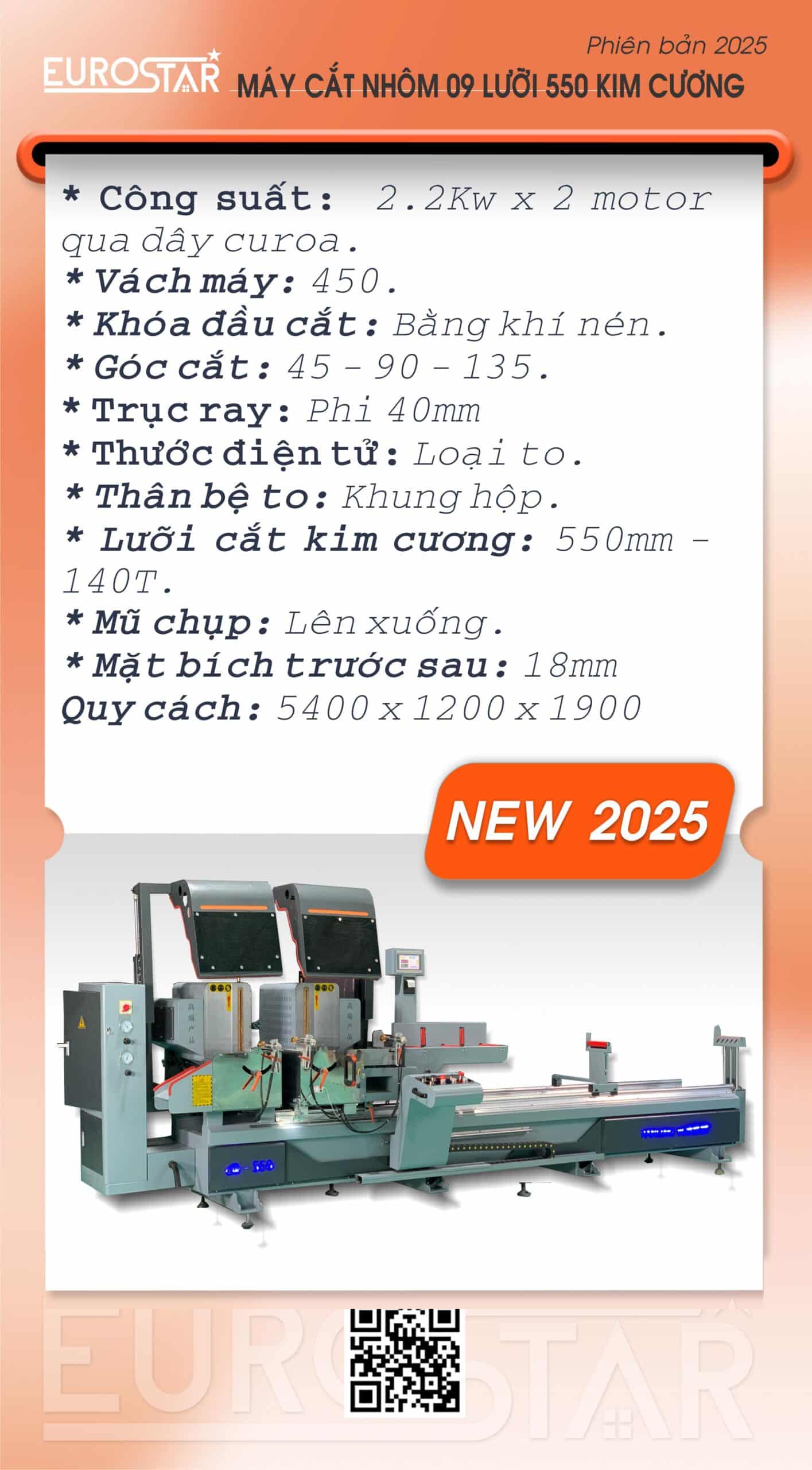 máy cắt nhôm 550 RANLING