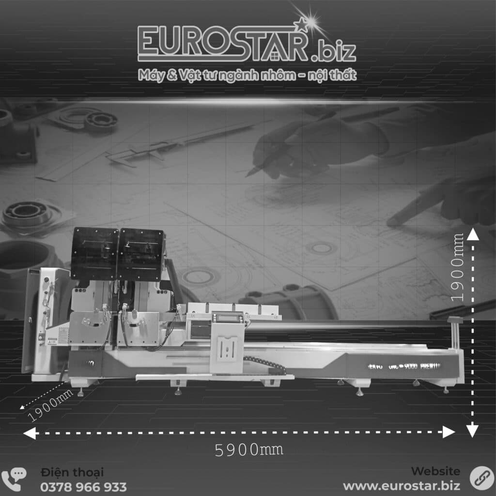 Máy Cắt Nhôm CNC Lưỡi 570mm