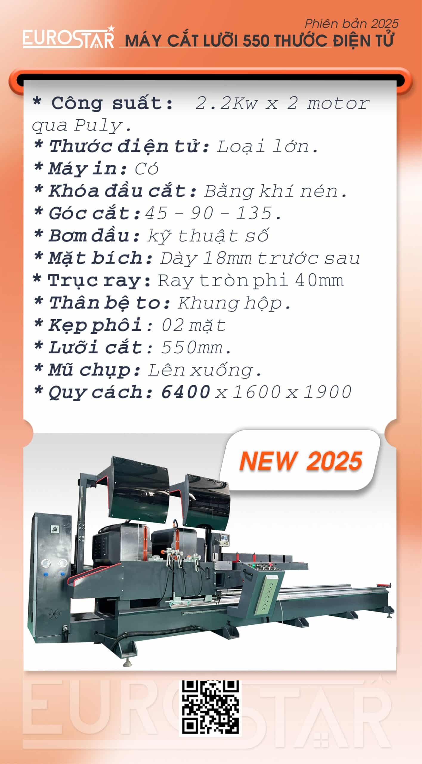 máy cắt nhôm lưỡi 550 thước điện tử