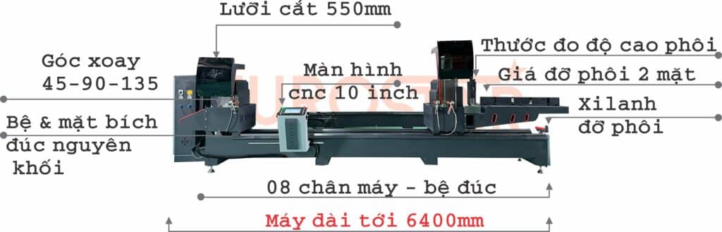 máy cắt nhôm cnc 550