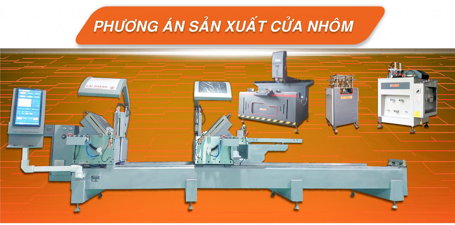 Máy sản xuất nhôm kính