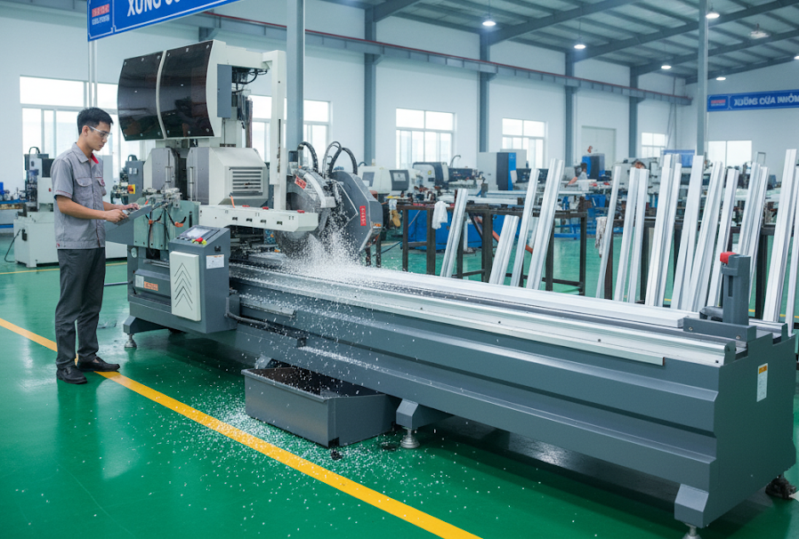 Máy Cắt Nhôm 2 Đầu 09 "Vua" Của Phân Khúc Tầm Trung