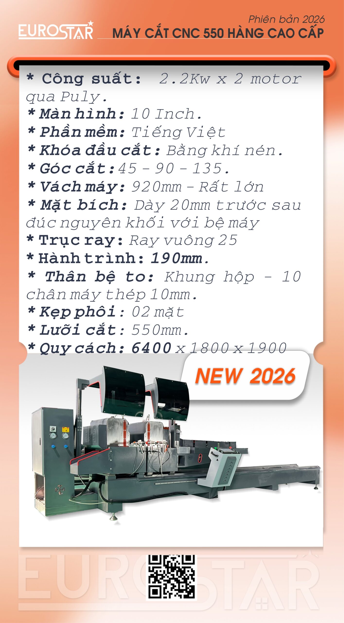 Máy cắt nhôm 2 đầu CNC