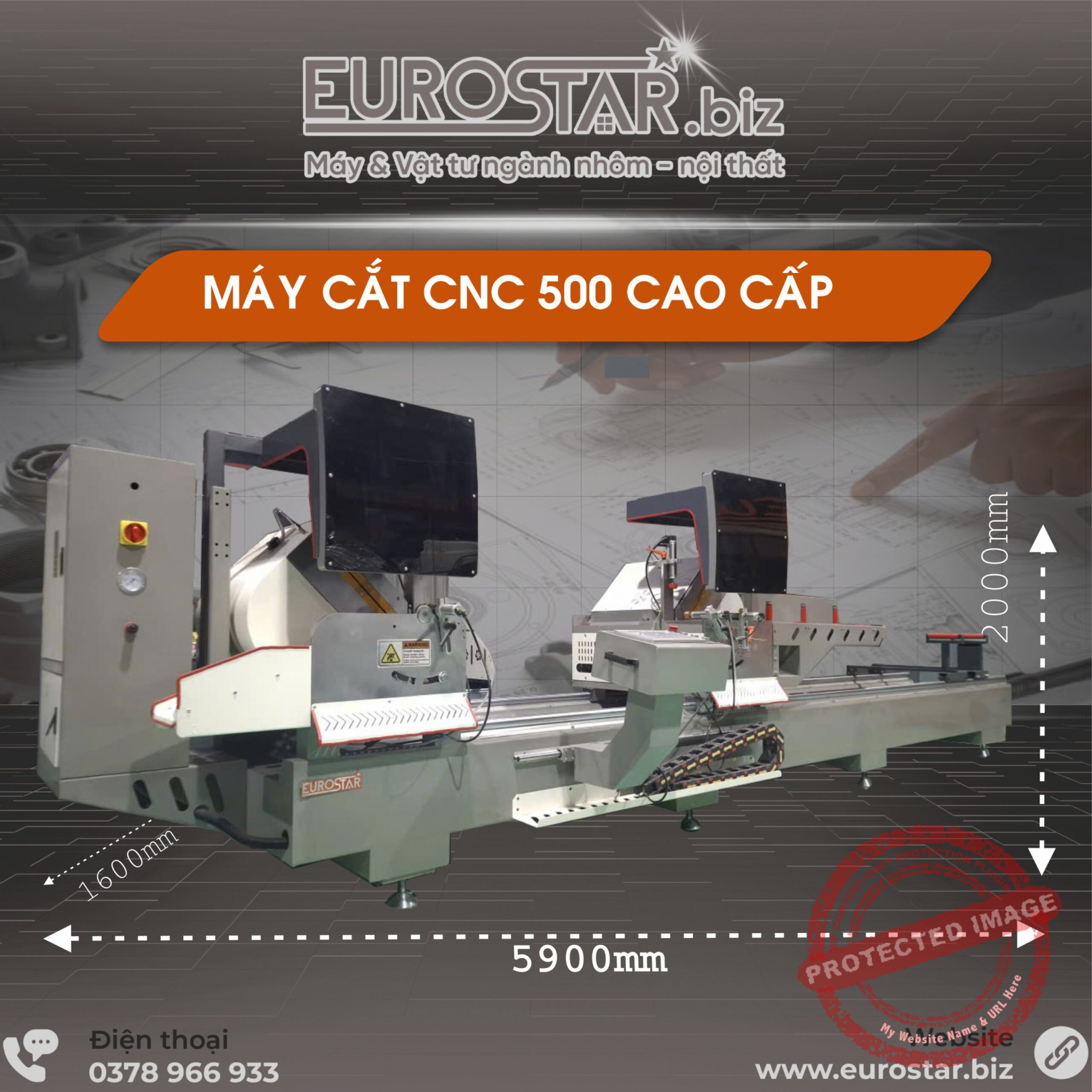 Máy cắt nhôm CNC 500
